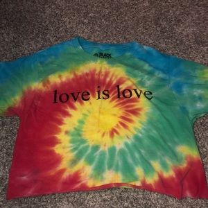 Love is love crop top